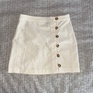 Tight fitted button up skirt